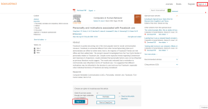Options for Science Direct Sign In - August 2017