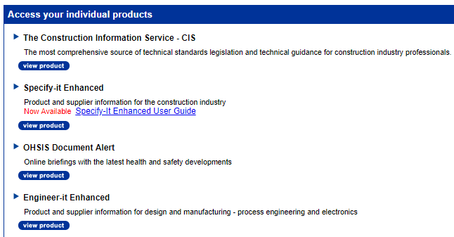 The Construction Information Services platform